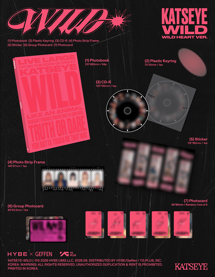 KATSEYE WILD - Random ver + mostbiased BENEFIT
