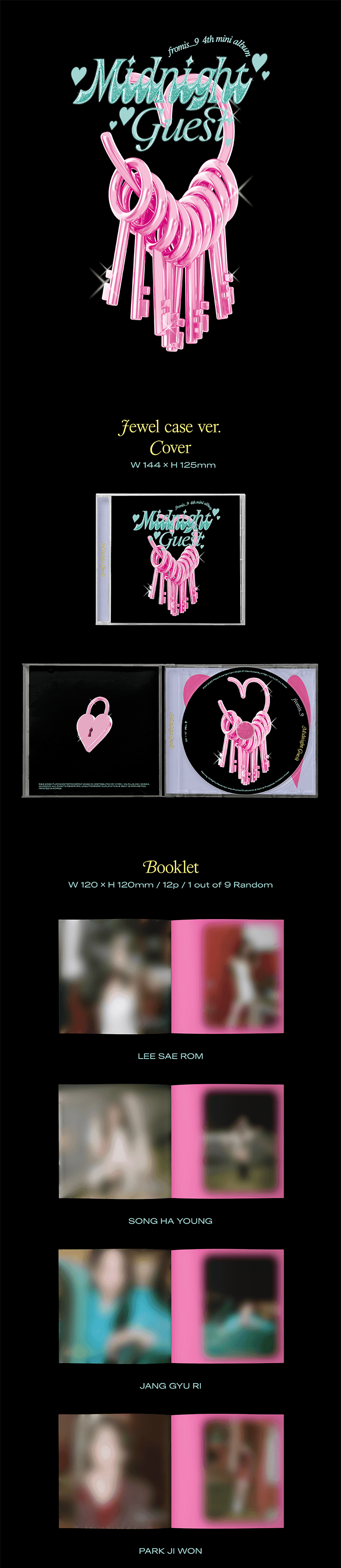 fromis_9 Midnight Guest - Random Jewel Case