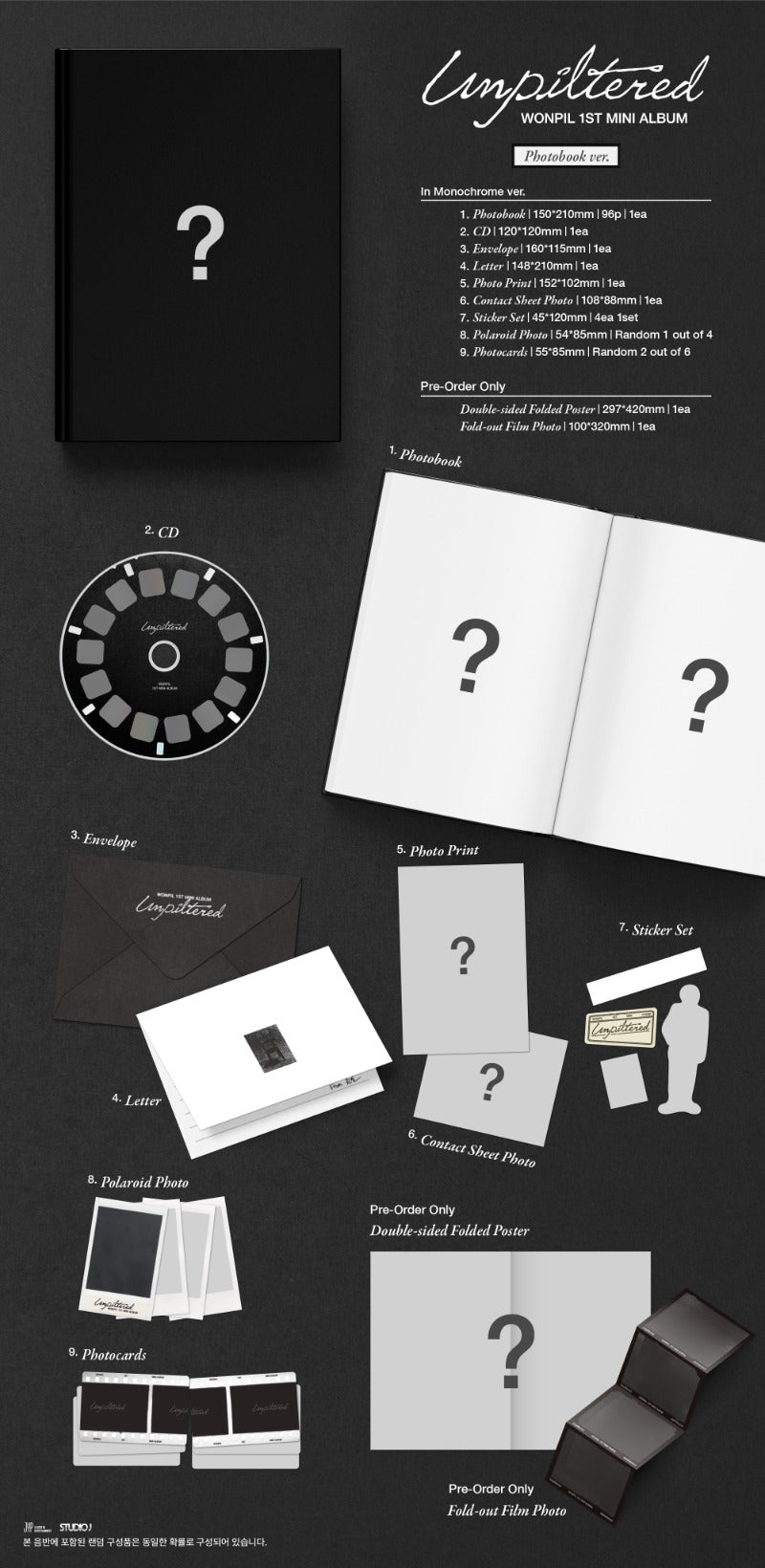 WONPIL Unpiltered - Random Photobook