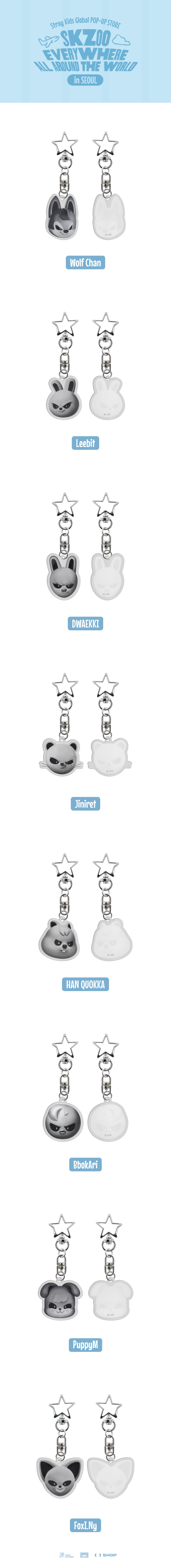 [SKZOO Everywhere All Around The World] EVIL SKZOO ACRYLIC KEYRING