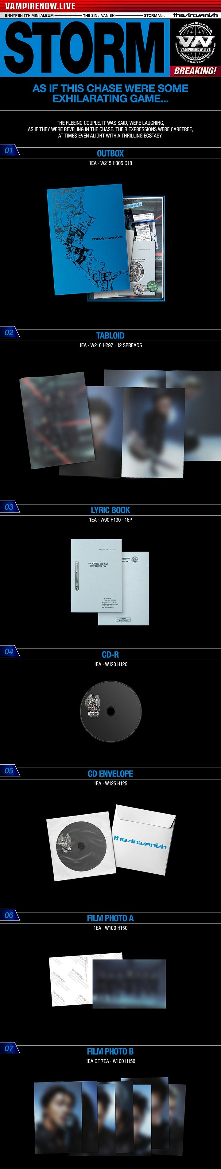 ENHYPEN THE SIN: VANISH - Random ver + mostbiased BENEFIT