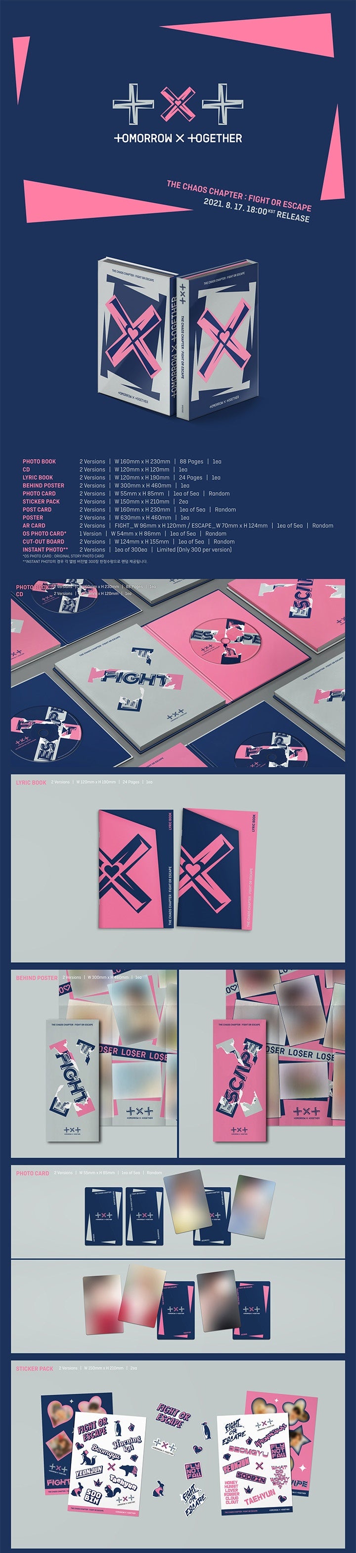 TXT THE CHAOS CHAPTER: FIGHT OR ESCAPE - Random ver