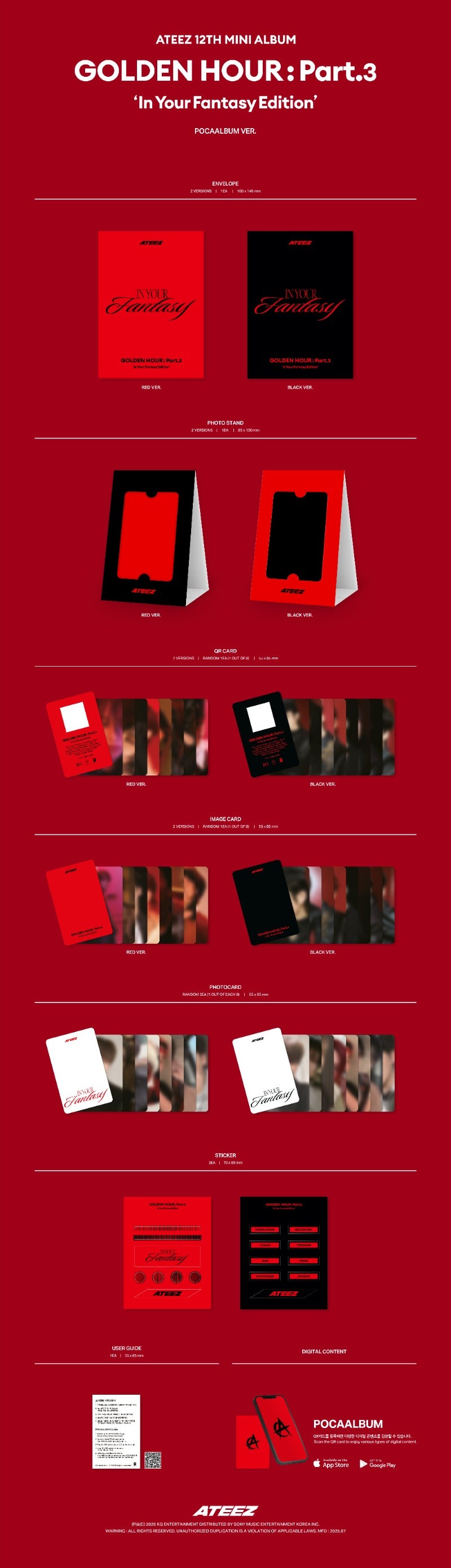 ATEEZ GOLDEN HOUR: Part.3 - In Your Fantasy Edition POCAALBUM