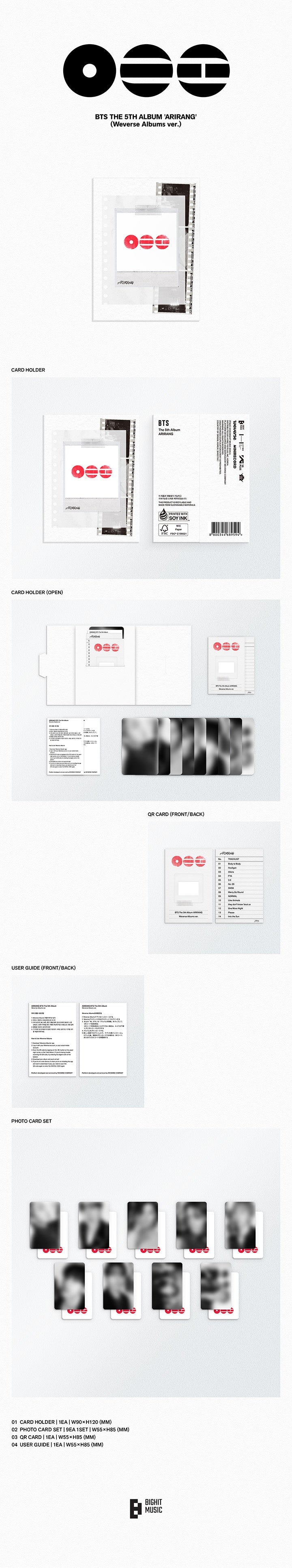 BTS ARIRANG - Weverse Album