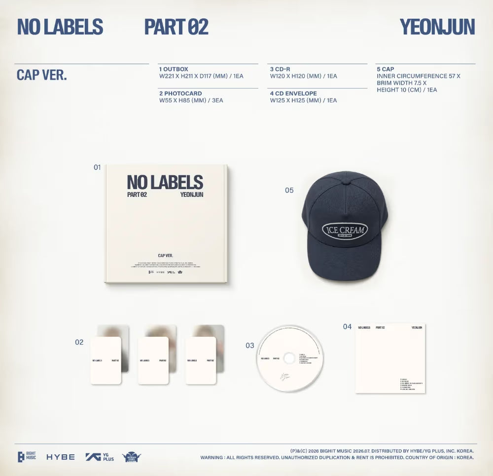 YEONJUN NO LABELS: PART 02 - Cap