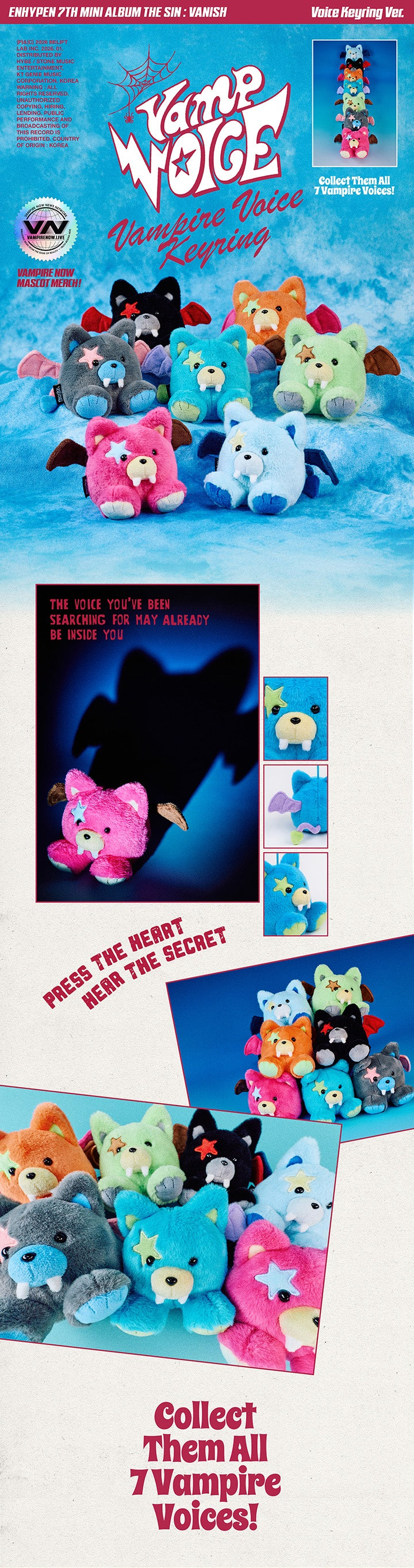 ENHYPEN THE SIN: VANISH - Voice Keyring + mostbiased BENEFIT