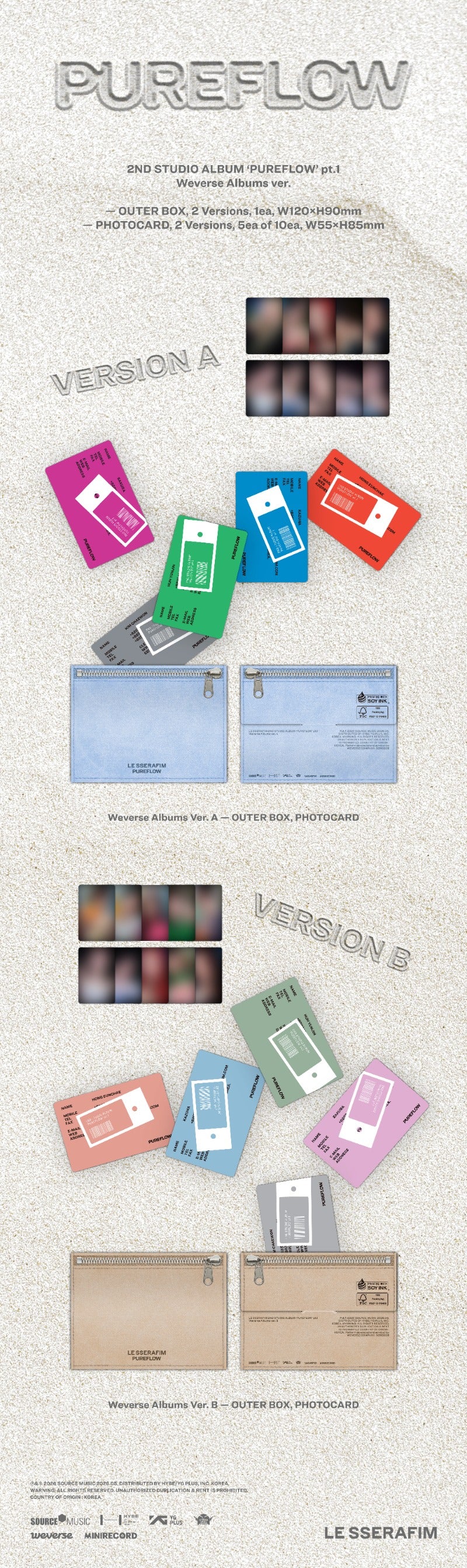 LE SSERAFIM ‘PUREFLOW’ pt.1 - Random Weverse Album