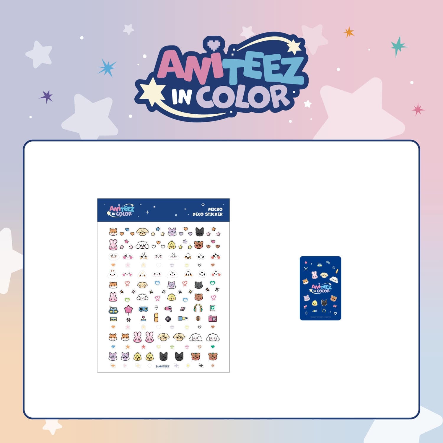 [ANITEEZ IN COLOR] MICRO DECO STICKER