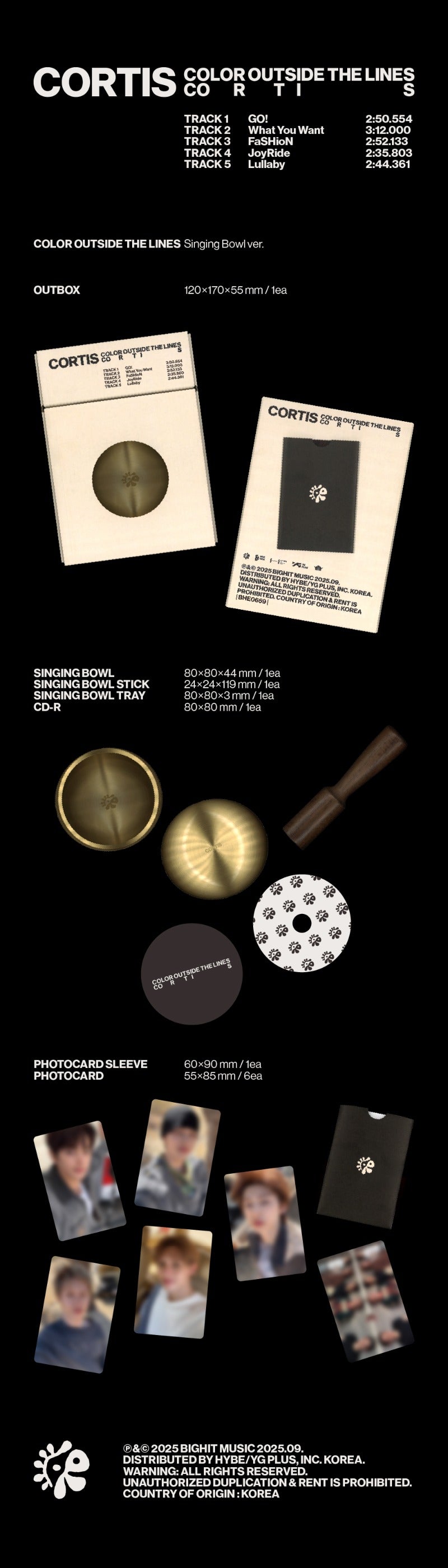 CORTIS COLOR OUTSIDE THE LINES - Singing Bowl