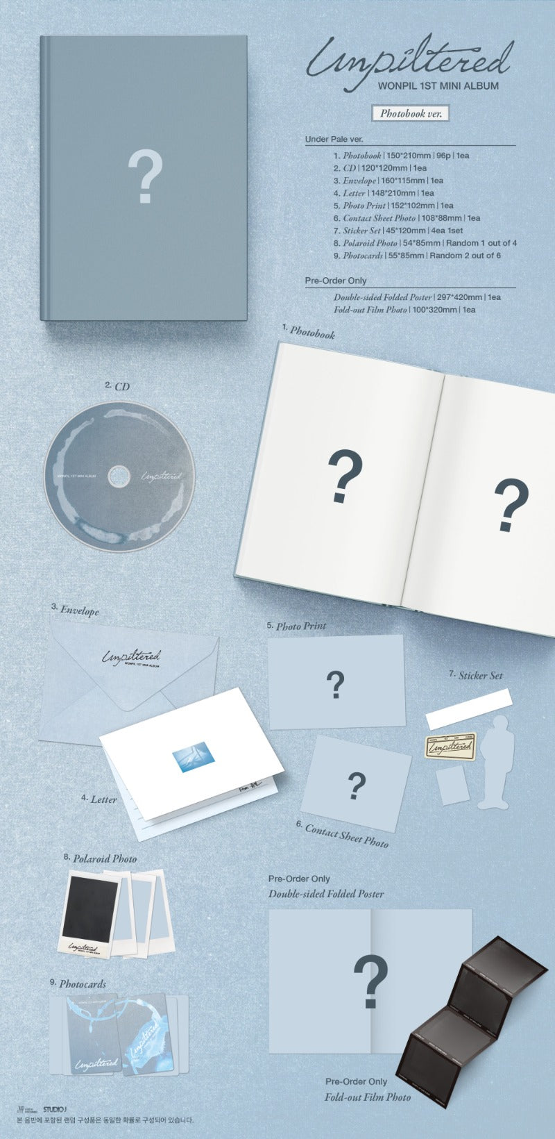 WONPIL Unpiltered - Random Photobook