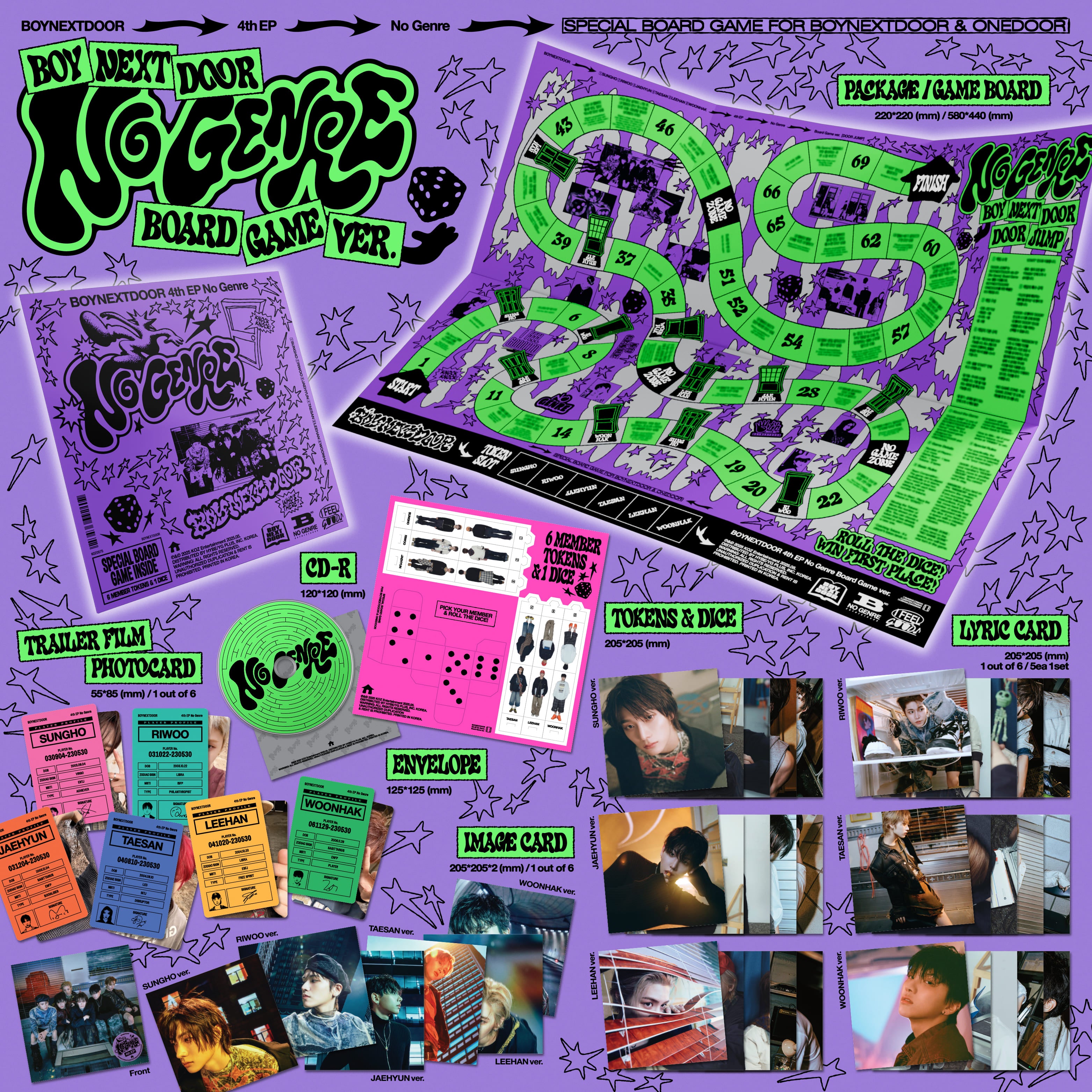 BOYNEXTDOOR No Genre - Random Board Game