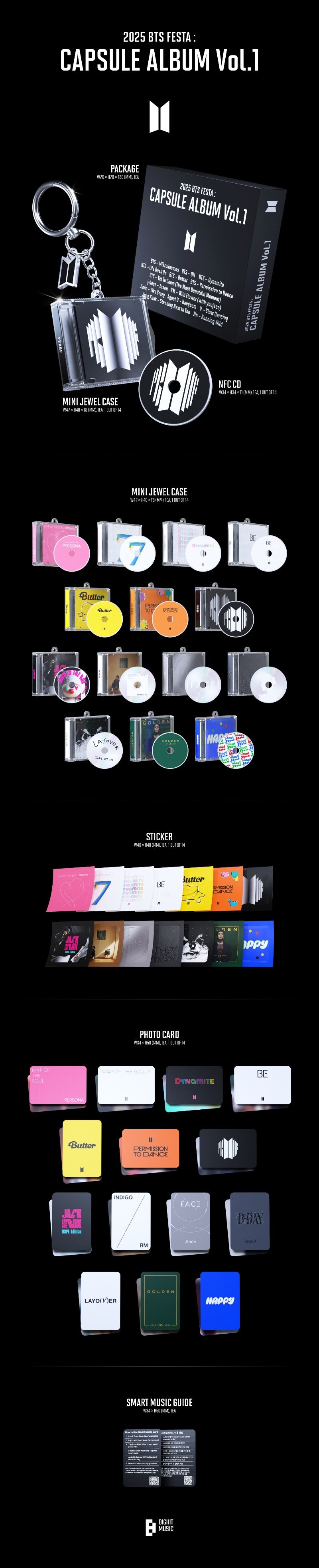 BTS 2025 BTS FESTA : CAPSULE ALBUM Vol.1