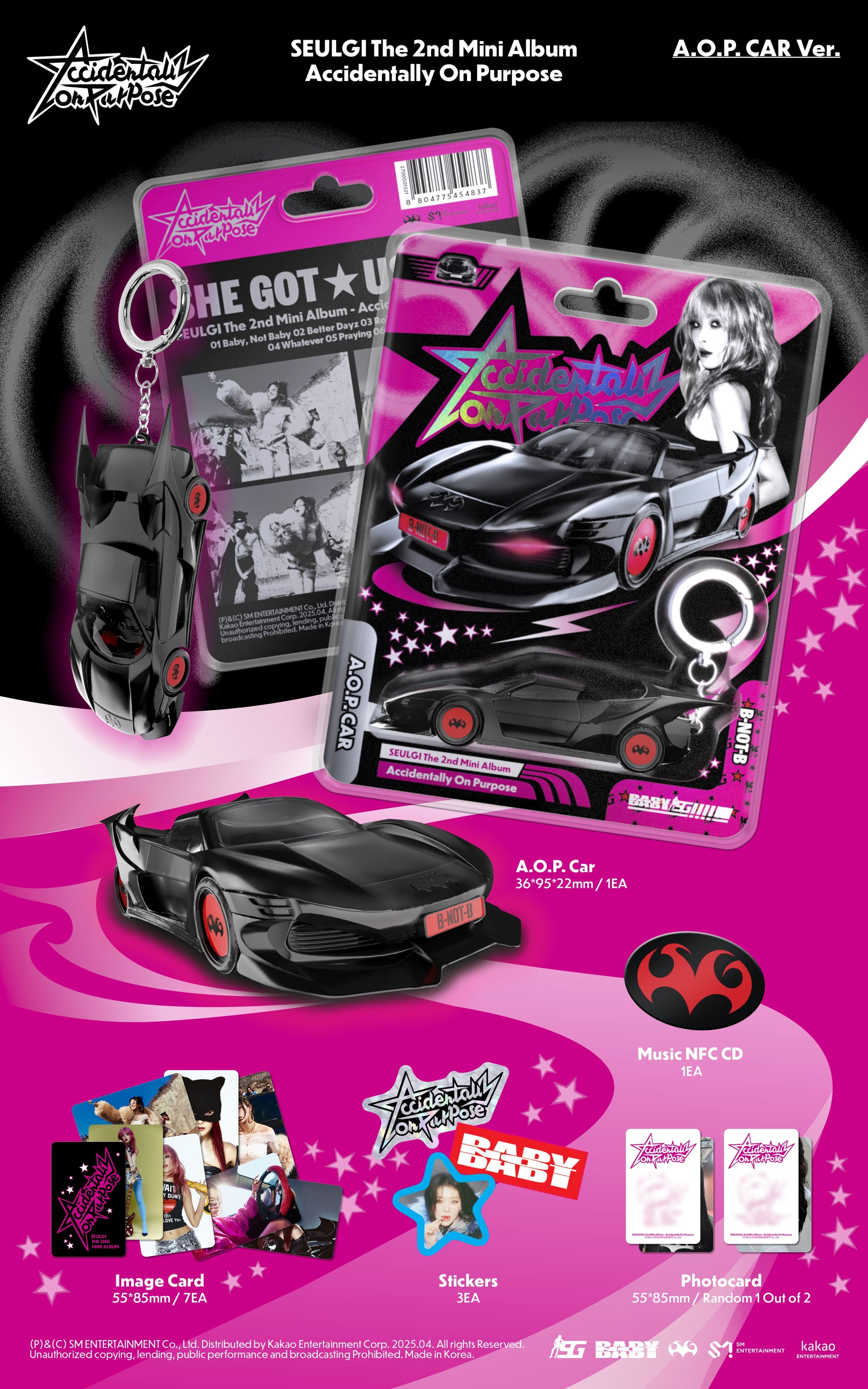 SEULGI Accidentally On Purpose - A.O.P Car Limited Edition