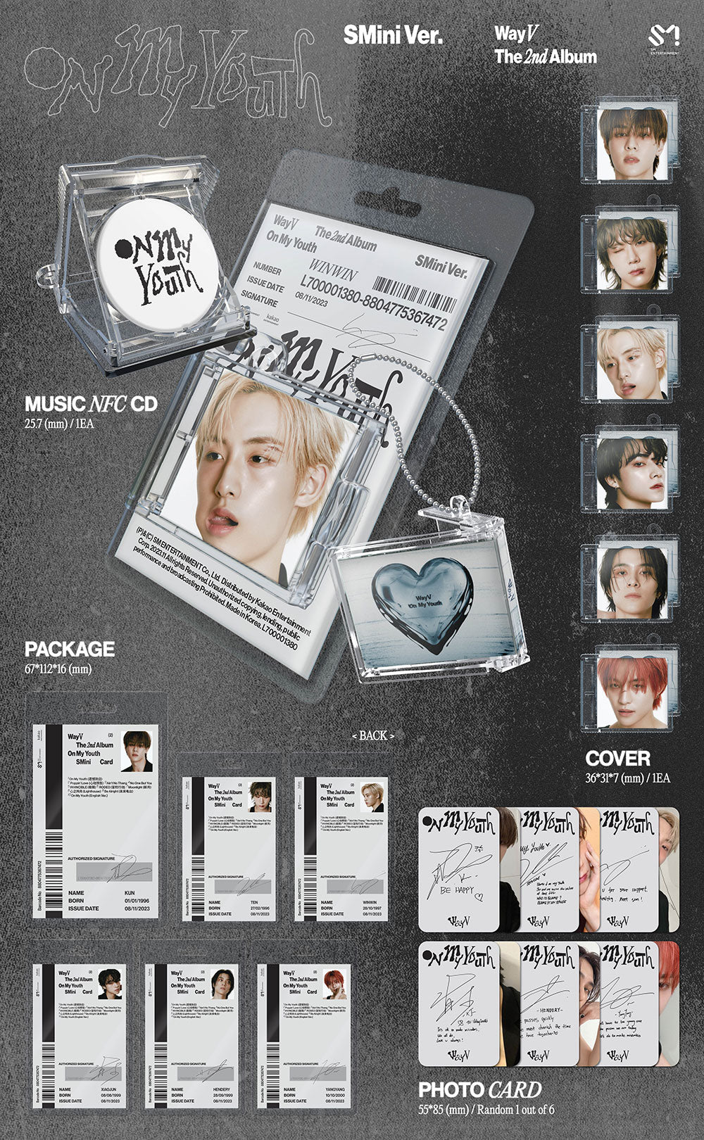 WayV On My Youth - Random SMini