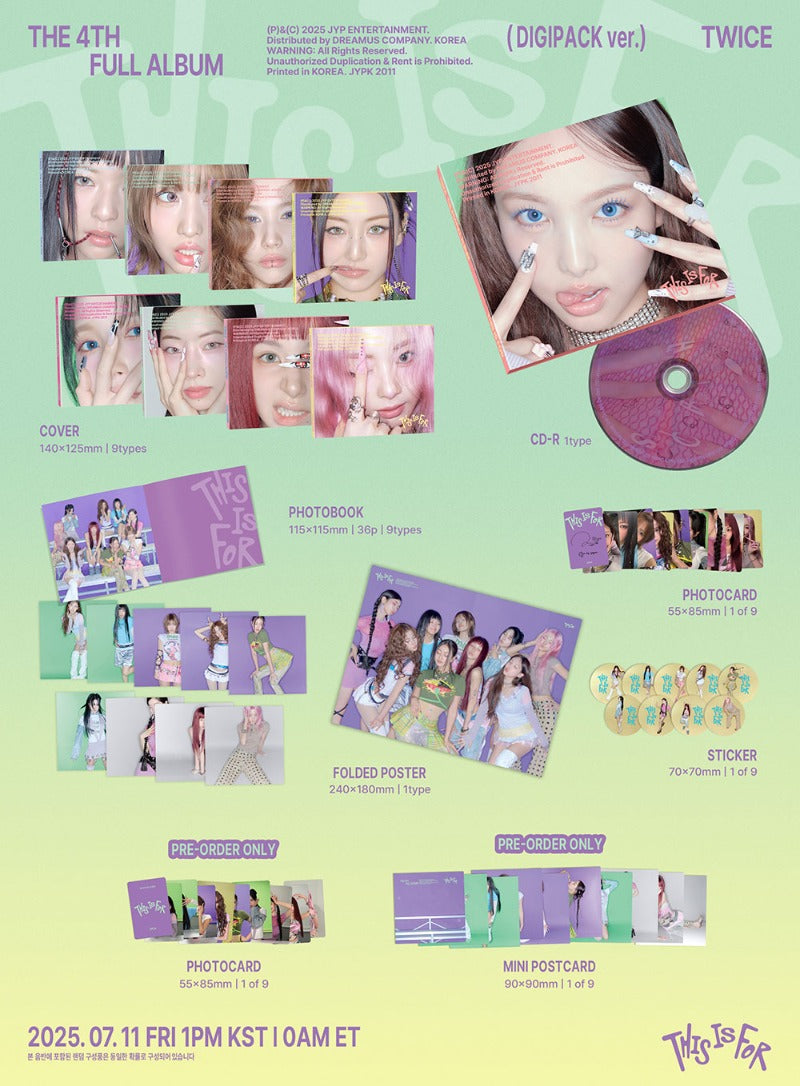 TWICE THIS IS FOR - Random Digipack