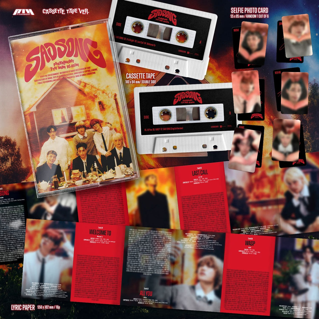 P1Harmony Sad Song - CASSETTE TAPE