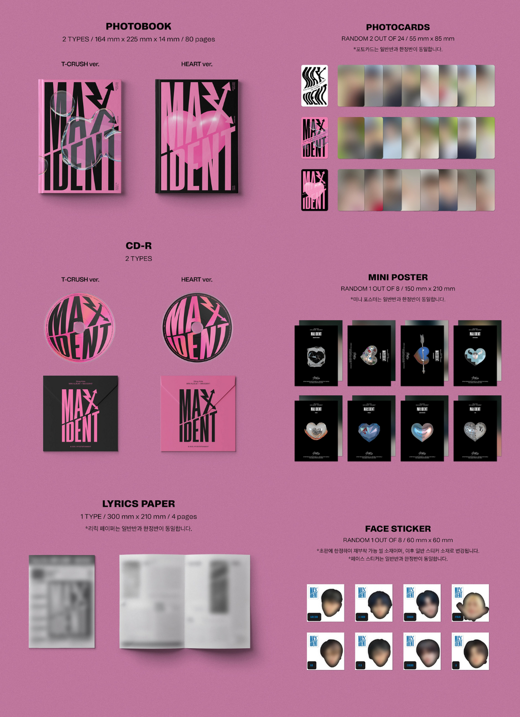 Stray Kids MAXIDENT - Random ver