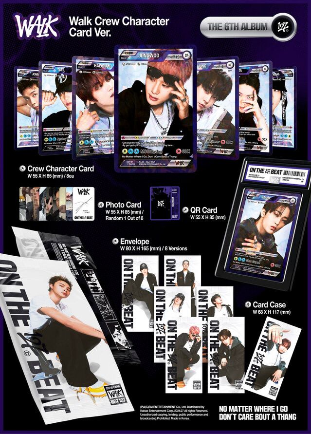 NCT 127 WALK - Crew Character Card