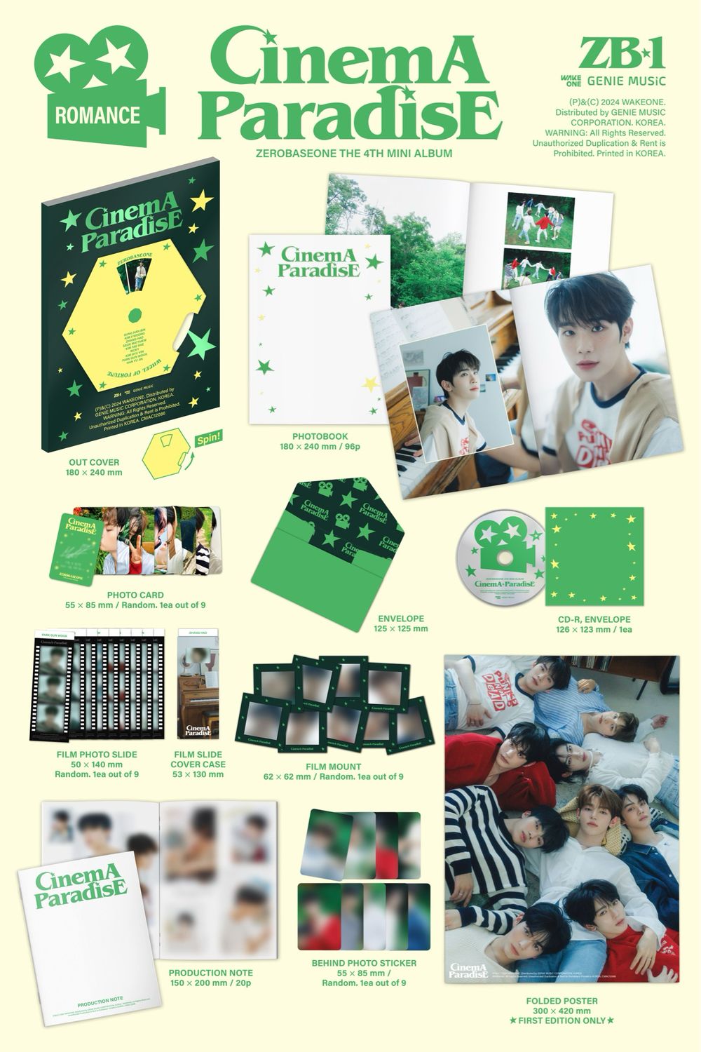 ZEROBASEONE CINEMA PARADISE - Random ver