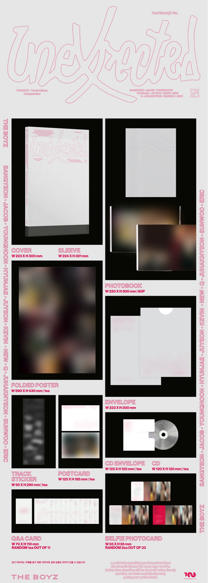 THE BOYZ Unexpected - Random Photobook