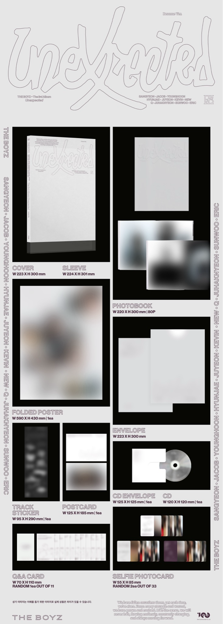 THE BOYZ Unexpected - Random Photobook