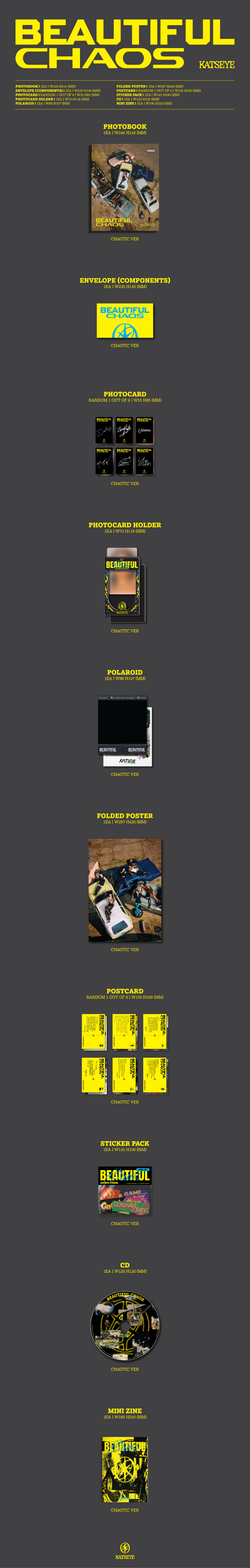 KATSEYE BEAUTIFUL CHAOS - Random ver