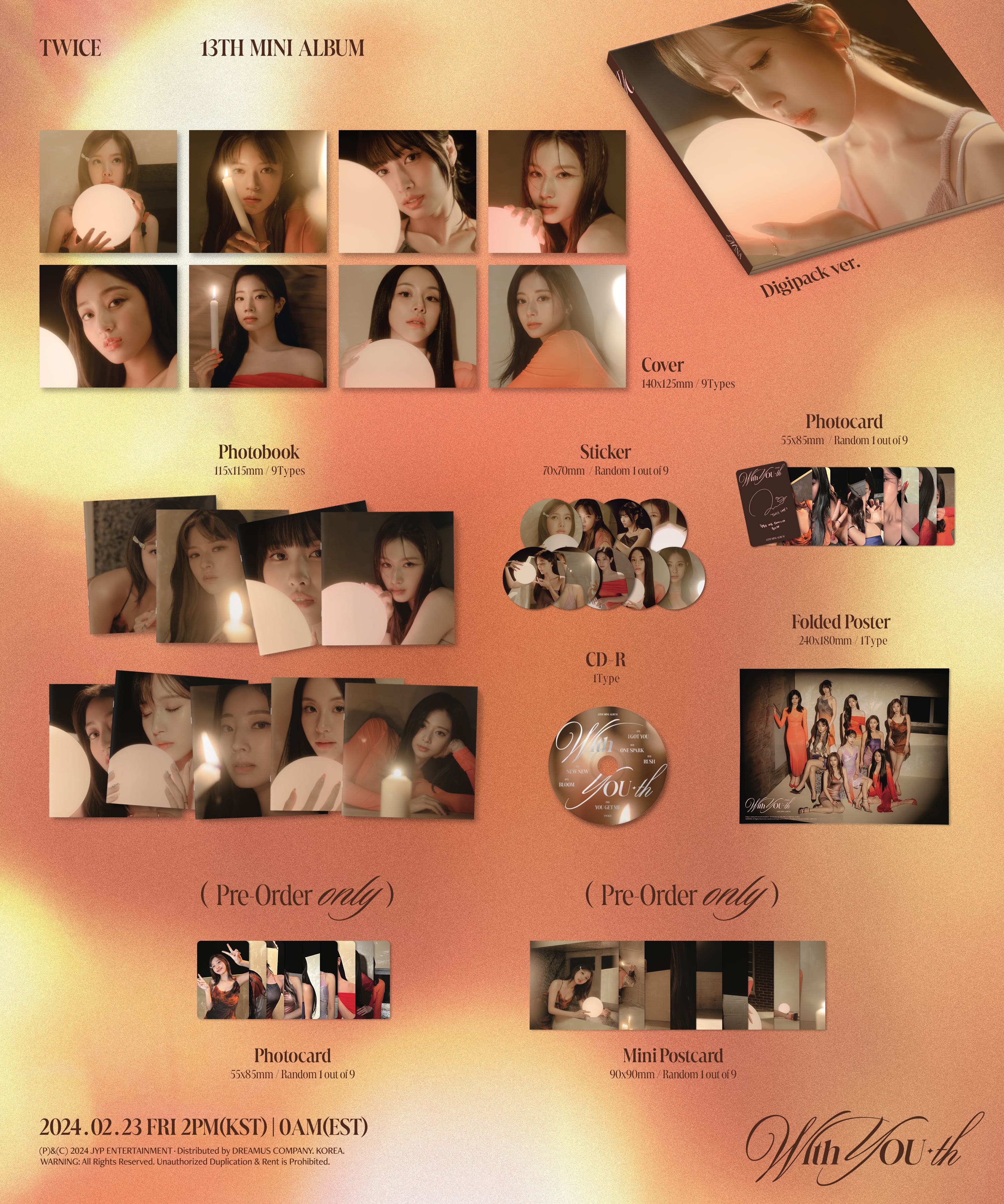 TWICE With YOU-th - Random Digipack