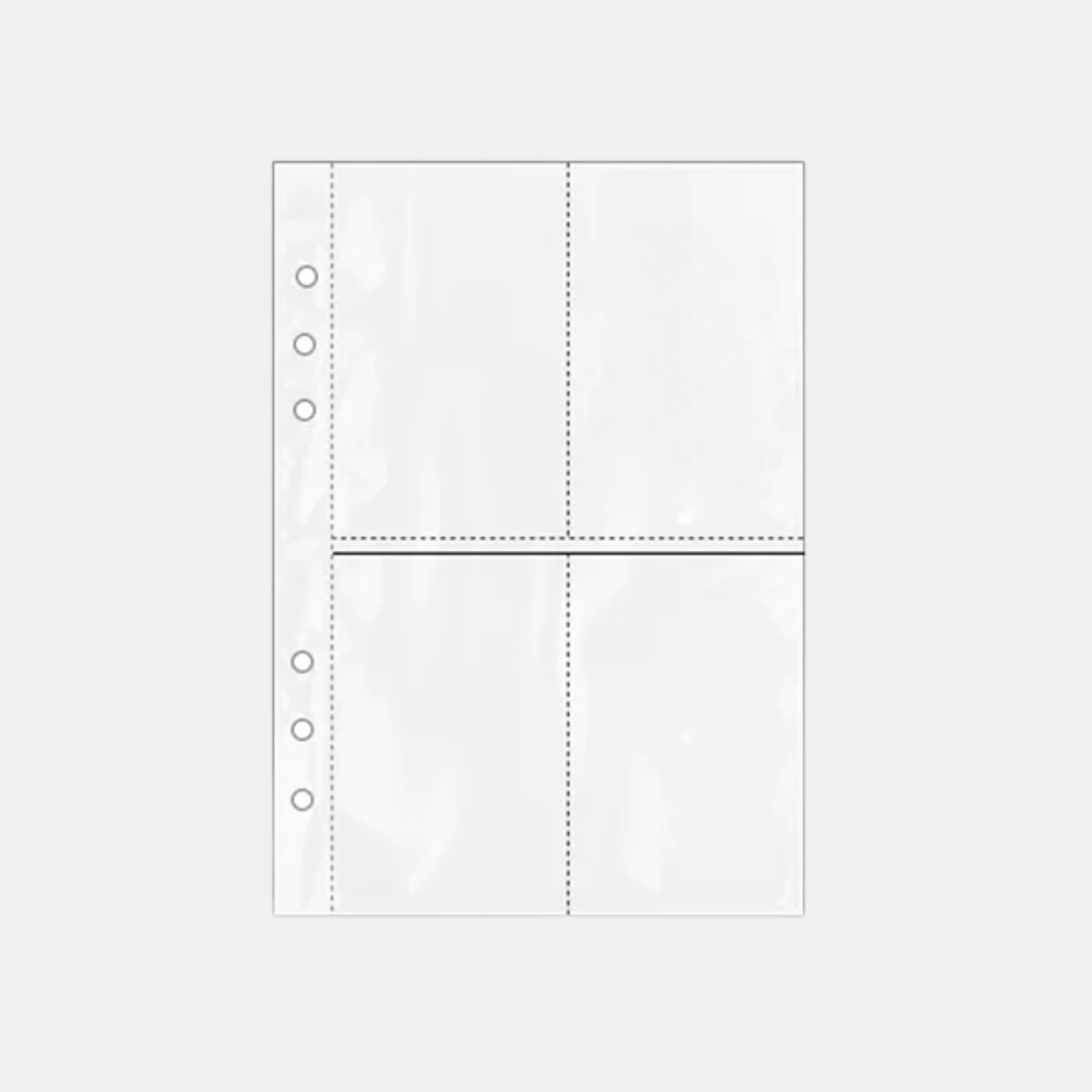 Double-Sided A5 4-Pocket Binder Pages