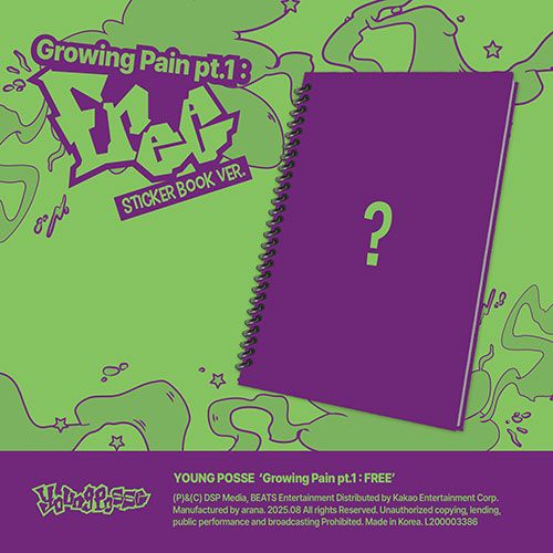 YOUNG POSSE Growing Pain pt.1 : FREE - Sticker Book