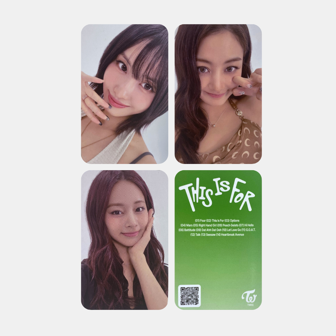 TWICE THIS IS FOR FANS SHOP Real Touch POB