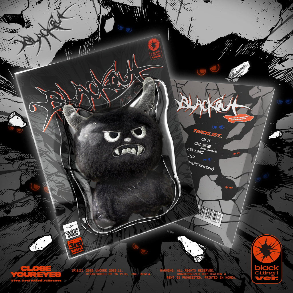 CLOSE YOUR EYES blackout - black CLting-i