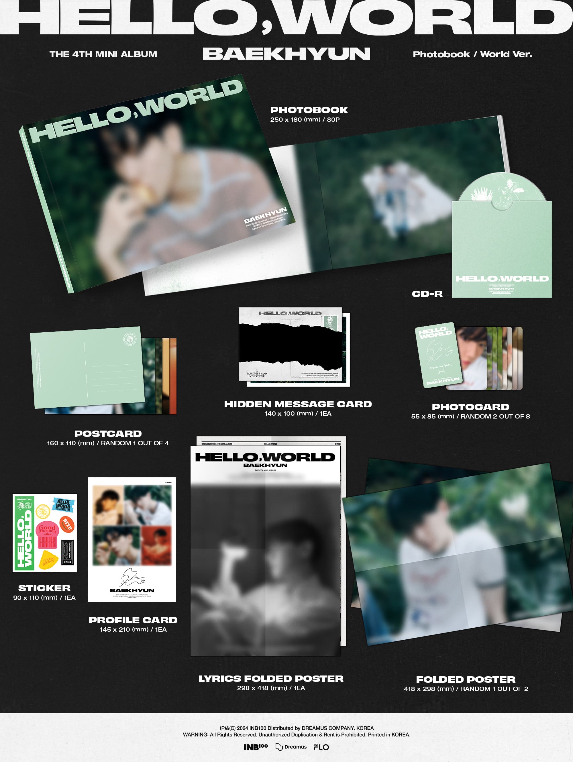 BAEKHYUN Hello, World - Random Photobook