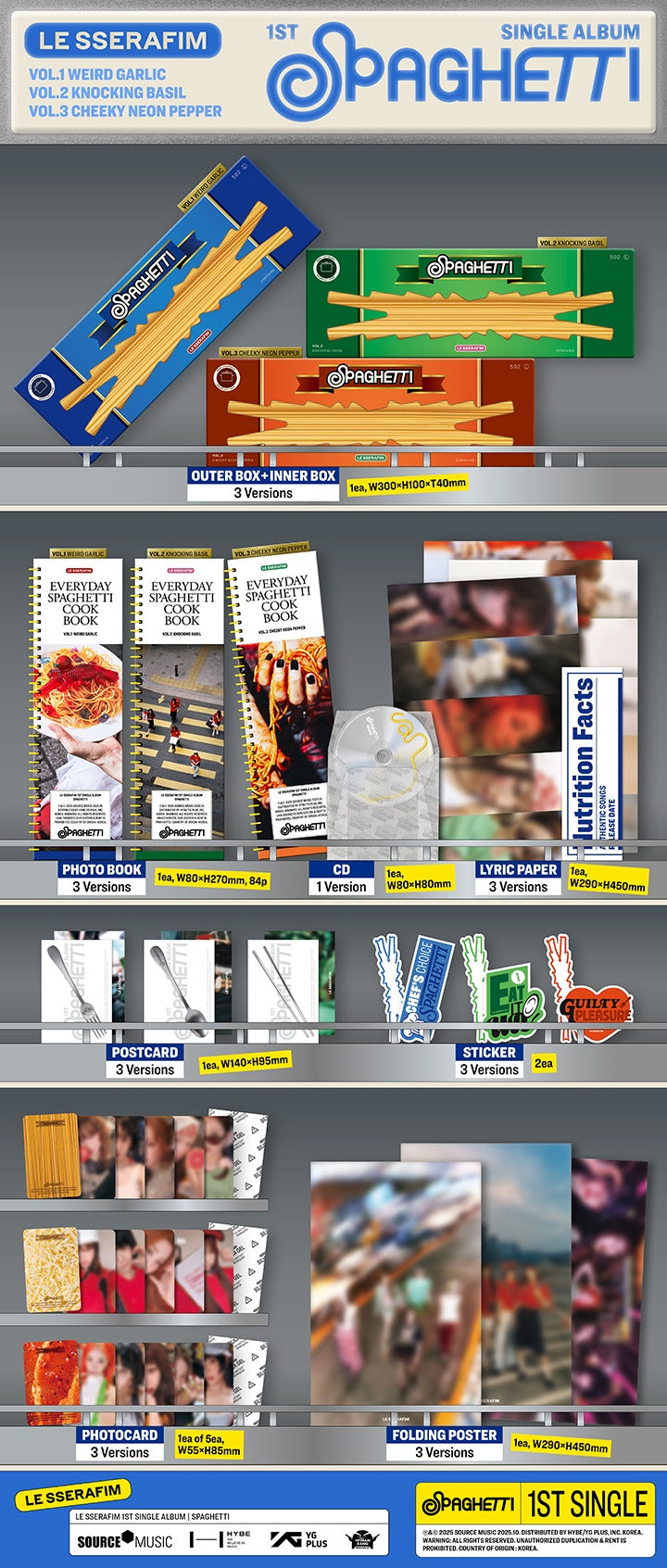 LE SSERAFIM SPAGHETTI - Random ver