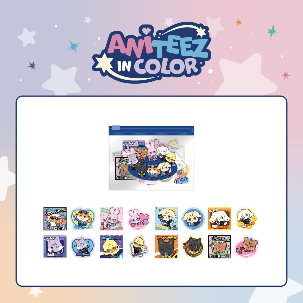 [ANITEEZ IN COLOR] FLAKE STICKER SET