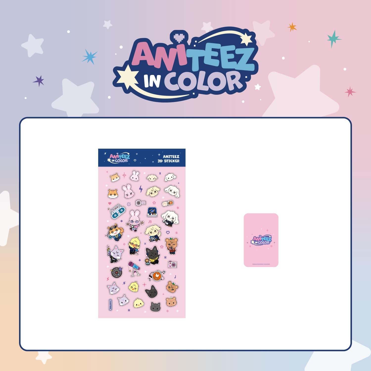 [ANITEEZ IN COLOR] ANITEEZ 3D STICKER
