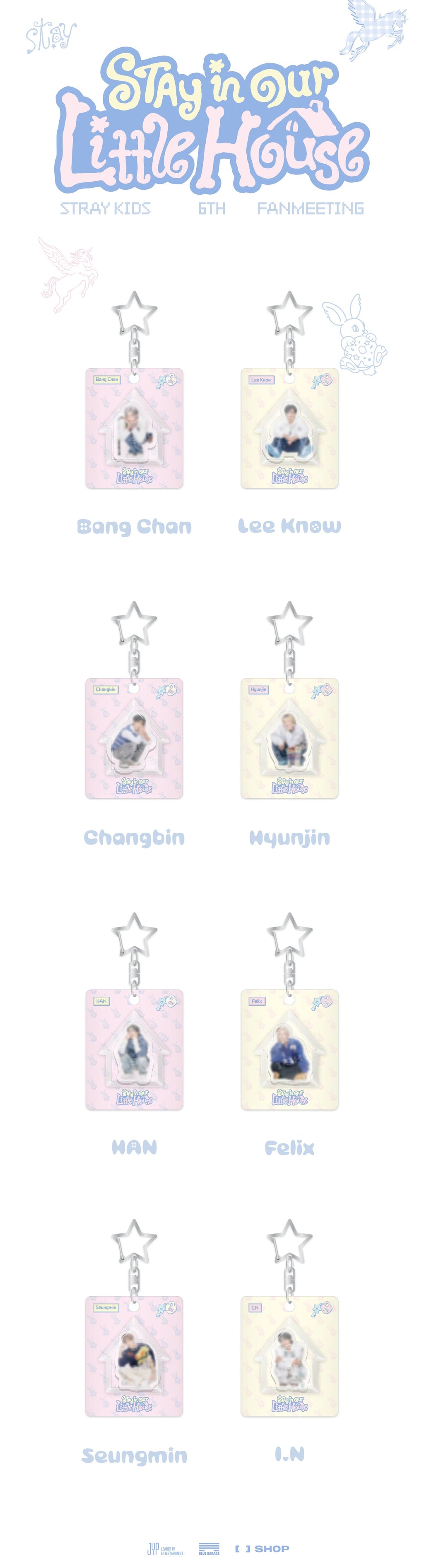 [STAY in Our Little House] Mini Block Keyring