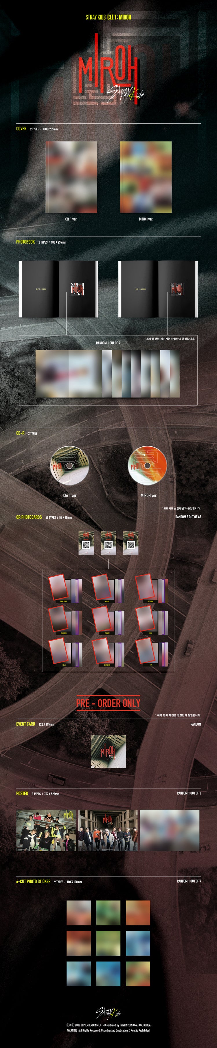 Stray Kids Clé 1: MIROH - Random ver