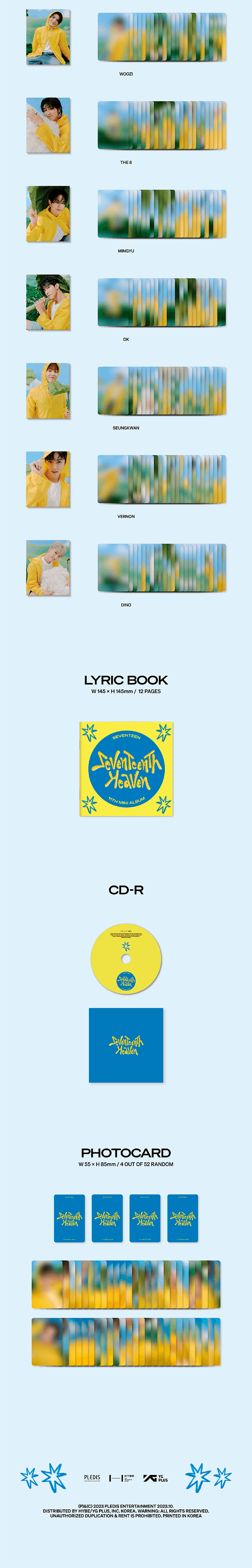 SEVENTEEN SEVENTEENTH HEAVEN - Random Carat