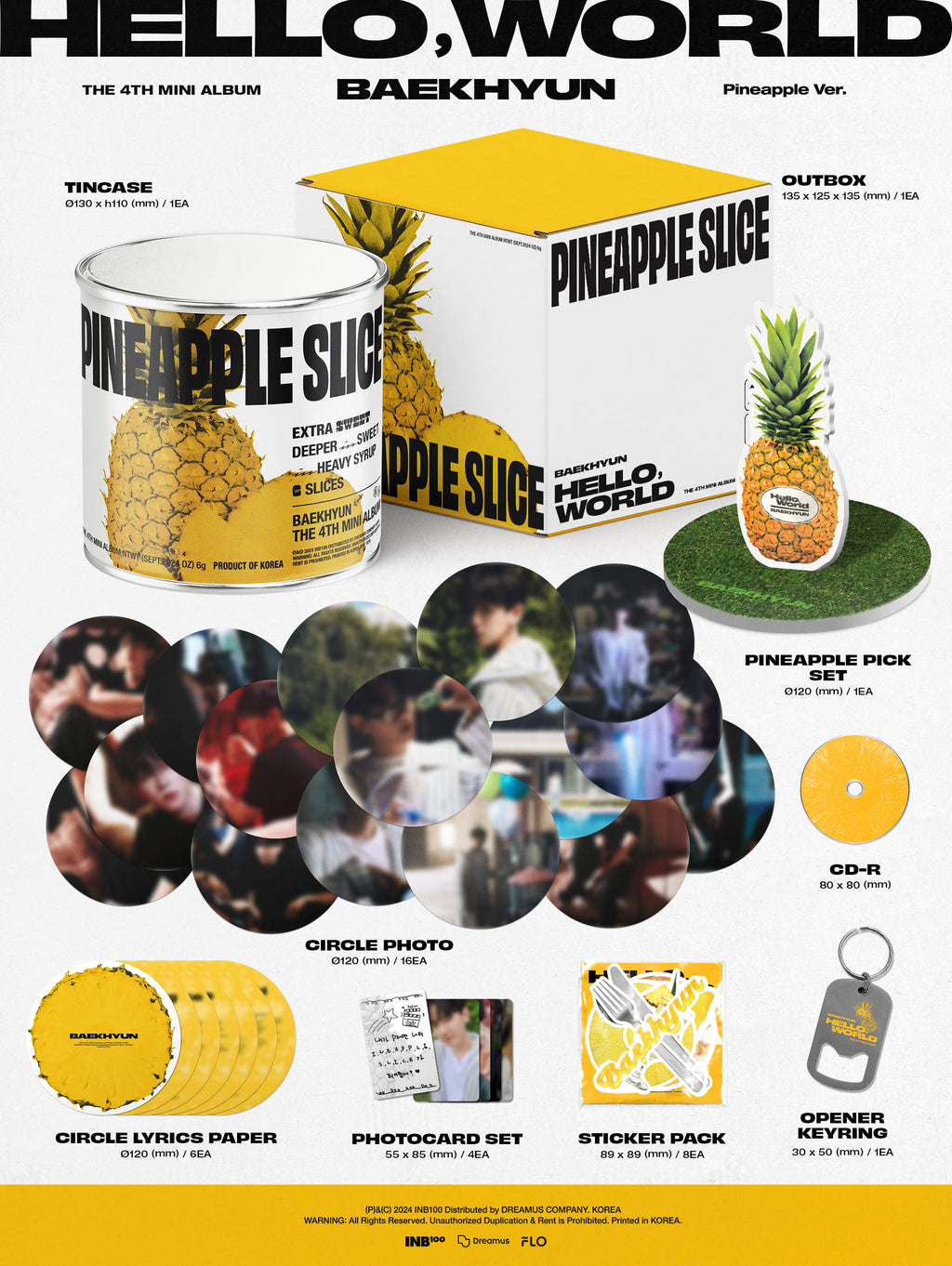 BAEKHYUN Hello, World - Limited Pineapple