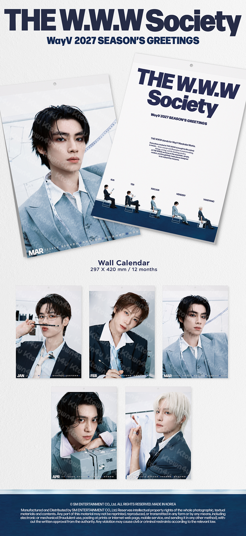WayV 2027 Season's Greetings Wall Calendar