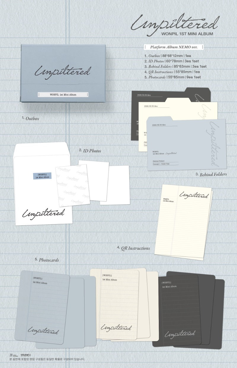 WONPIL Unpiltered - Platform Album Nemo