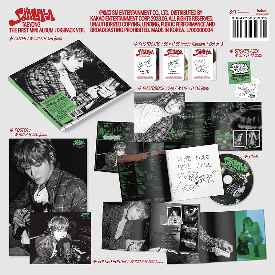TAEYONG SHALALA - Digipack