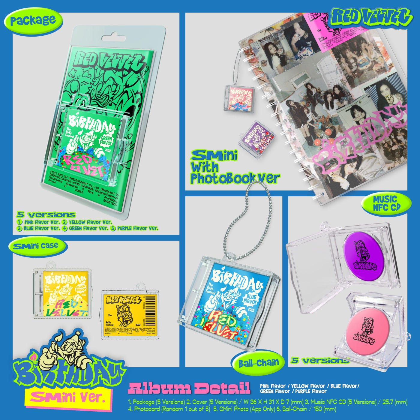 Red Velvet The ReVe Festival 2022 Birthday - Random SMini