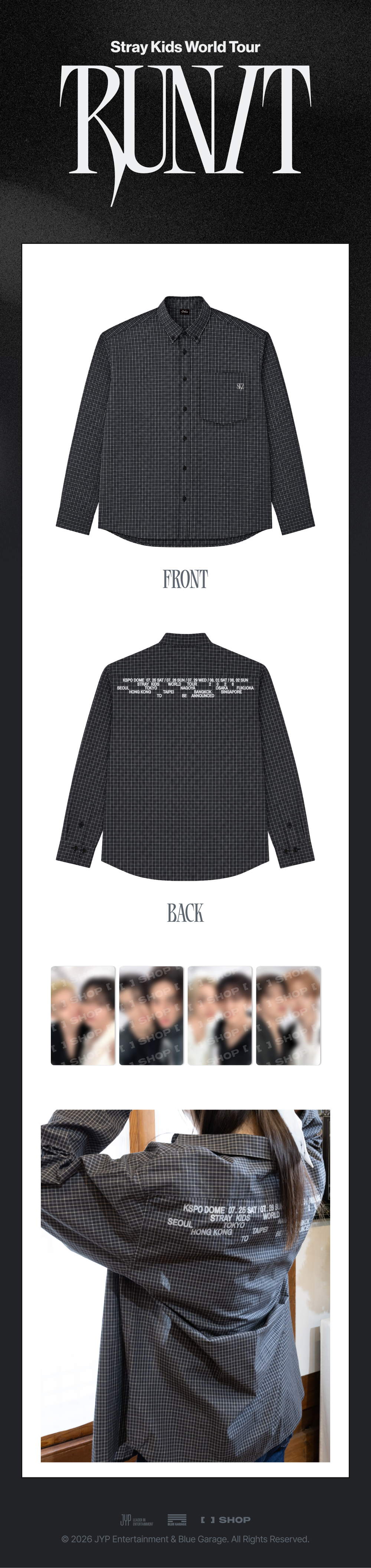 [RUN IT] CHECK SHIRT