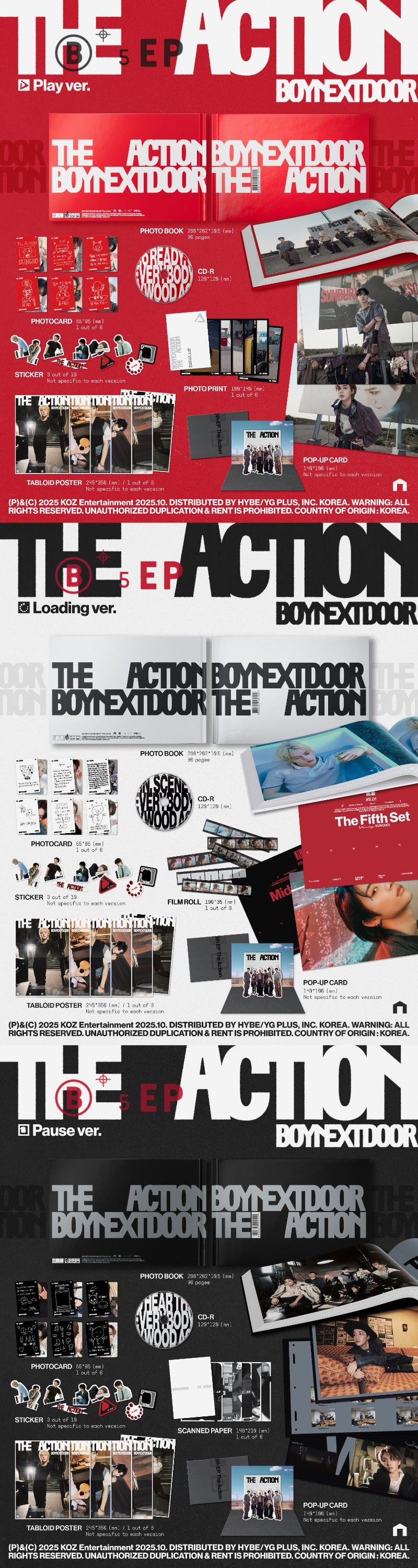 BOYNEXTDOOR The Action - Random ver