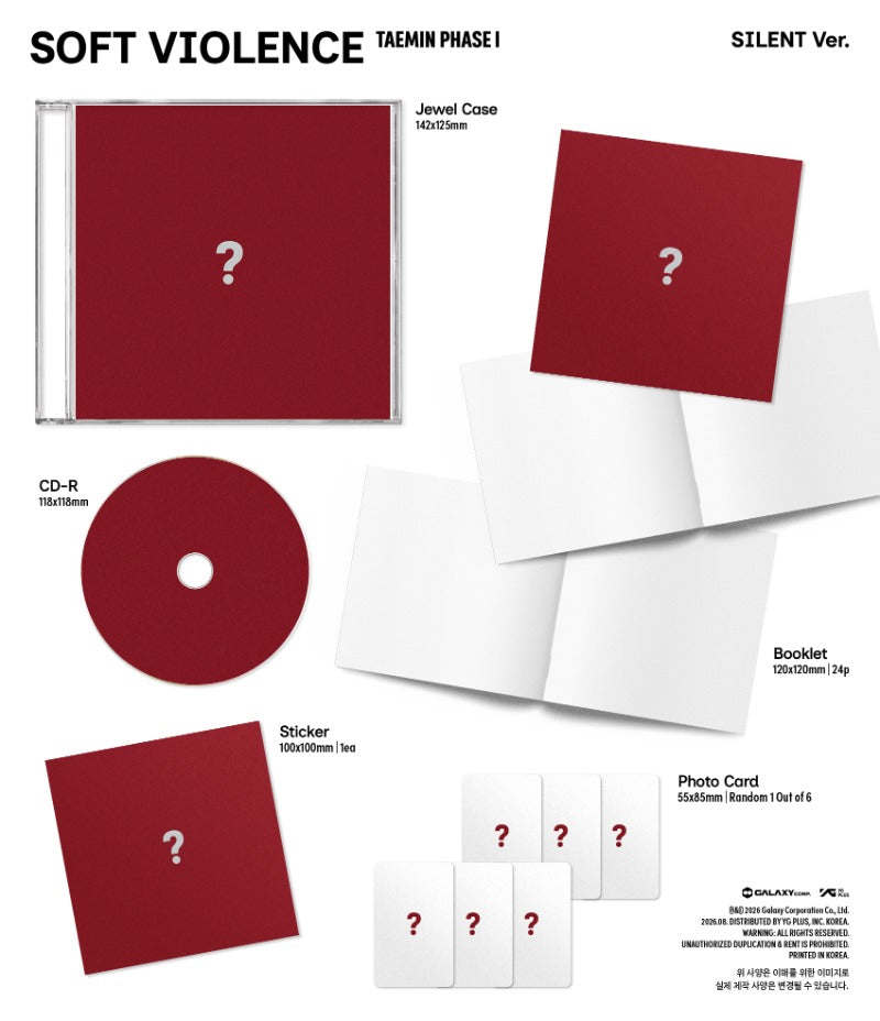 TAEMIN PHASE I: Soft Violence - Random JEWEL
