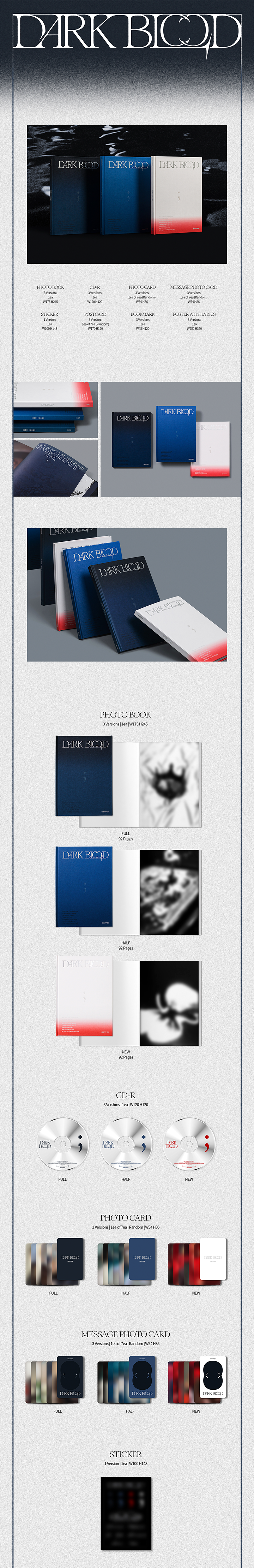 ENHYPEN Dark Blood - Random ver