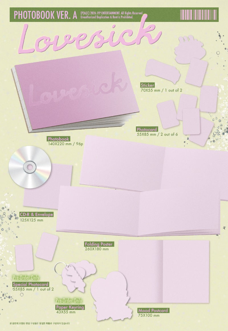 CHAERYEONG Lovesick - Random Photobook