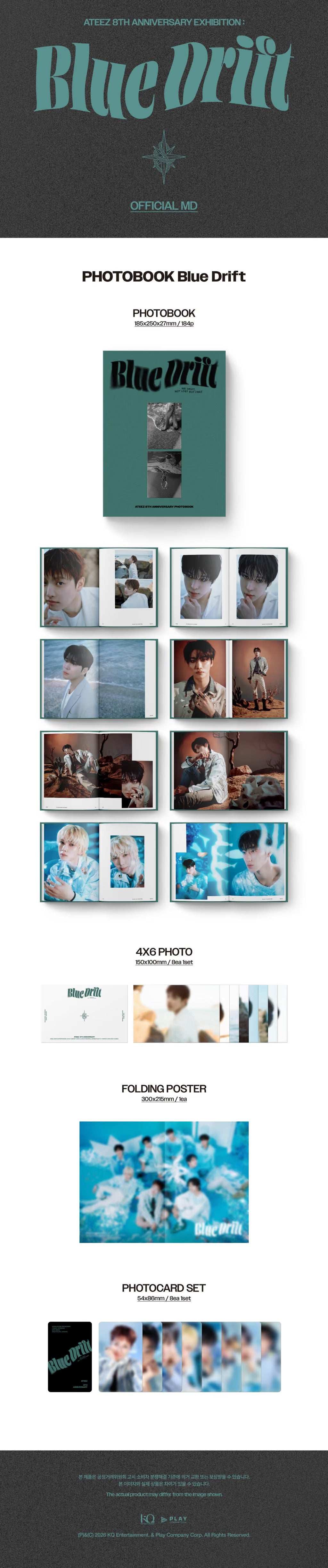 ATEEZ 8th Anniversary PHOTOBOOK [Blue Drift]