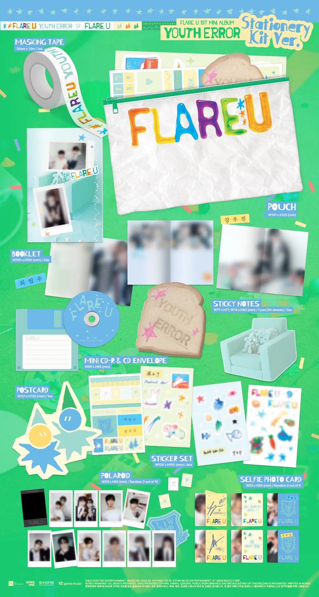 FLARE U YOUTH ERROR - Stationery Kit